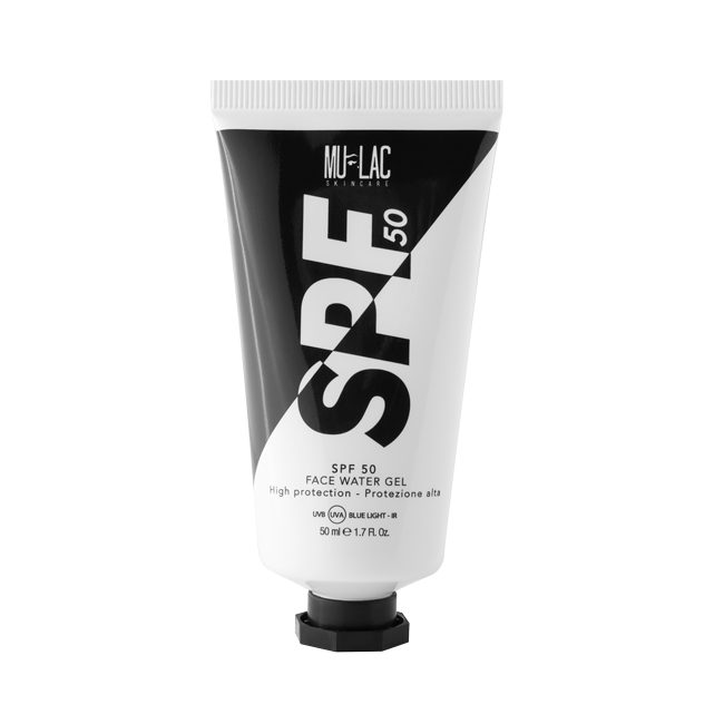 MULAC SPF 50 FACE WATER GEL - FOTOPROTEZIONE GIORNALIERA SPF 50 - Formato unico