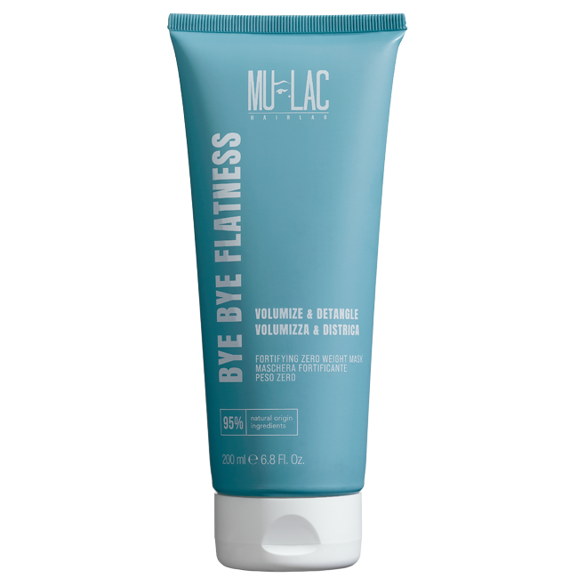 MULAC Bye Bye Flatness Volume Mask-Maschera Fortificante Peso Zero - Formato unico