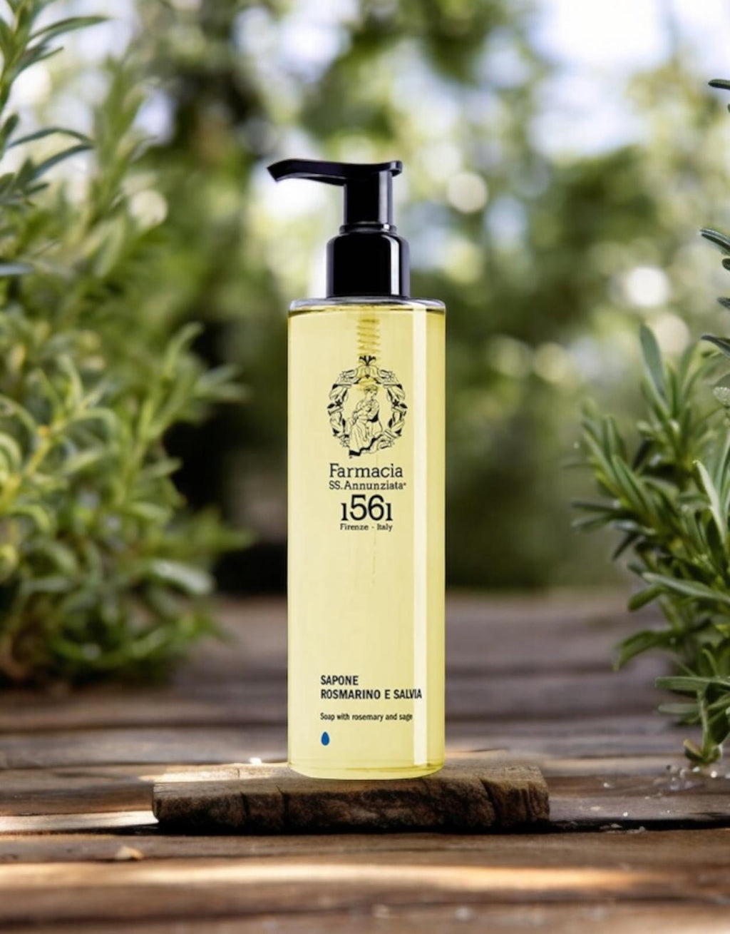 Sapone rosmarino e salvia 250 ml con confezione
